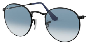 Verres originaux Ray-Ban RB3447 Round Metal, couleur 3F · Bleu dégradé