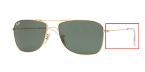 Branches originales Ray-Ban RB3477, couleur 001 · Or