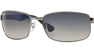 Verres originaux Ray-Ban RB3478, couleur 78 · Bleu degraded gris polarisé
