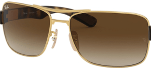 Verres originaux Ray-Ban RB3522, couleur 13 · Marron dégradé · plastique