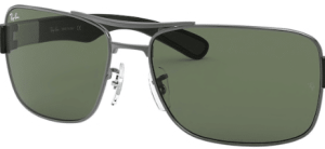 Verres originaux Ray-Ban RB3522, couleur 71 · Vert · plastique