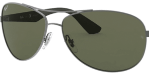 Verres originaux Ray-Ban RB3526, couleur 9A · Vert polarisé · plastique