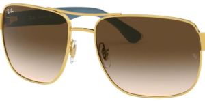 Verres originaux Ray-Ban RB3530, couleur 13 · Marron dégradé · plastique