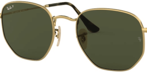 Verres originaux Ray-Ban RB3548N Hexagonal, couleur 58 · Vert polarisé