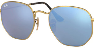 Verres originaux Ray-Ban RB3548N Hexagonal, couleur 9O · Sky bleu flash miroir