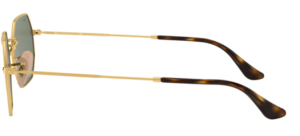 Branches originales Ray-Ban RB3556N Octagonal, couleur 001 · Or