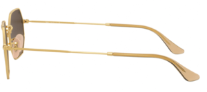 Branches originales Ray-Ban RB3556N Octagonal, couleur 9124 · Or