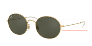 Branches originales Ray-Ban RB3594, couleur 9013 · Rubber or