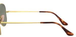 Branches originales Ray-Ban RB3689 Aviator Metal II, couleur 9147 · Or