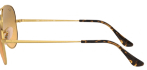 Branches originales Ray-Ban RB3689 Aviator Metal II, couleur 004 · Gunmetal