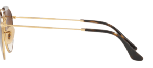 Branches originales Ray-Ban RB3747, couleur 9008 · Or supérieur havane