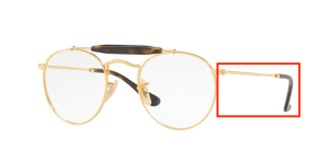 Branches originales Ray-Ban RB3747 vue, couleur 2500 · Or
