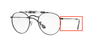 Branches originales Ray-Ban RB3747 vue, couleur 2760 · Demigloss noir