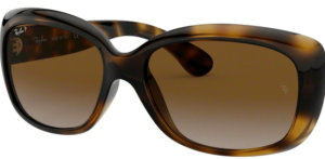 Verres originaux Ray-Ban RB4101 Jackie Ohh I, couleur T5 · Marron dégradé polarisé · plastique
