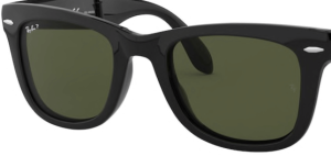 Verres originaux Ray-Ban RB4105 Folding Wayfarer, couleur 31 · Vert