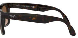 Branches originales Ray-Ban RB4105 Folding Wayfarer, couleur 710 · Havane clair
