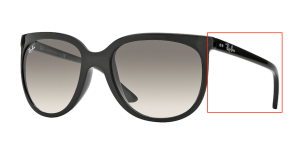 Branches originales Ray-Ban RB4126 Cats, couleur 601 · Noir
