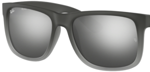 Verres originaux Ray-Ban RB4165 Justin, couleur 88 · Gris argent miroir · plastique