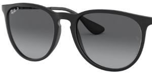 Verres originaux Ray-Ban RB4171 Erika, couleur T3 · Gris foncé dégradé polarisé · plastique
