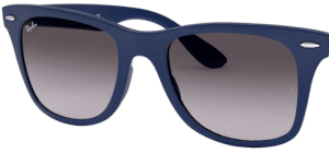 Verres originaux Ray-Ban RB4195 Wayfarer Liteforce, couleur 8G · Gris dégradé · plastique