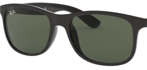 Verres originaux Ray-Ban RB4202 Andy, couleur 71 · Vert · plastique