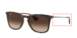 Branches originales Ray-Ban RB4221, couleur 865 · Havane rubber