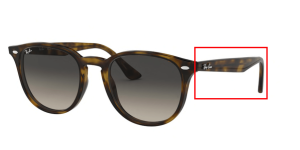Branches originales Ray-Ban RB4259, couleur 710 · Havane clair