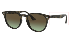 Branches originales Ray-Ban RB4259, couleur 731 · Gris havane