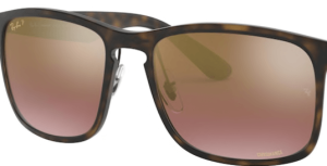 Verres originaux Ray-Ban RB4264, couleur 6B · Marron or chromance polarisé · plastique