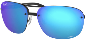 Verres originaux Ray-Ban RB4275CH, couleur A1 · Flash bleu miroir chromance polarisé · plastique