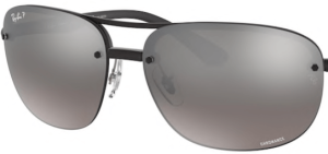 Verres originaux Ray-Ban RB4275CH, couleur 5J · Argent miroir chromance polarisé · plastique