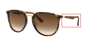 Branches originales Ray-Ban RB4285, couleur 710 · Havane clair