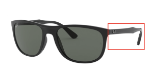 Branches originales Ray-Ban RB4291, couleur 601 · Noir