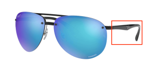 Branches originales Ray-Ban RB4293, couleur 601 · Noir