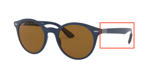 Branches originales Ray-Ban RB4296, couleur 6331 · Bleu mat