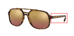 Branches originales Ray-Ban RB4312CH, couleur 894 · Havane mat