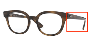 Branches originales Ray-Ban RB4324V, couleur 2012 · Havane foncé