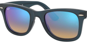 Verres originaux Ray-Ban RB4340 Wayfarer, couleur 4O · Miroir bleu flash degraded