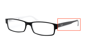 Branches originales Ray-Ban RB5114 vue, couleur 2097 · Noir/blanc