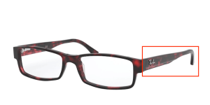Branches originales Ray-Ban RB5114 vue, couleur 5948 · Havane opal rose