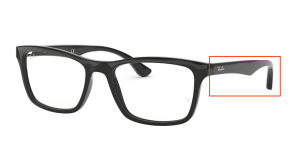 Branches originales Ray-Ban RB5279 vue, couleur 2000 · Noir brillant