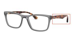 Branches originales Ray-Ban RB5279 vue, couleur 5629 · Opal gris
