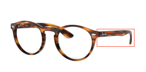 Branches originales Ray-Ban RB5283 vue, couleur 2144 · Rayé havane