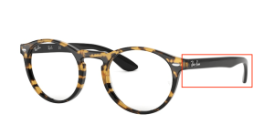 Branches originales Ray-Ban RB5283 vue, couleur 5608 · Yelow havane
