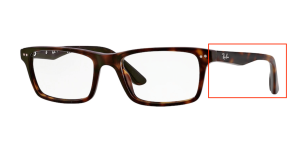 Branches originales Ray-Ban RB5288 vue, couleur 2012 · Havane foncé