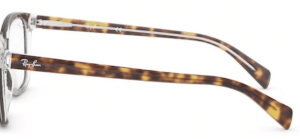 Branches originales Ray-Ban RB5362 vue, couleur 5082 · Supérieur havane sur transparent