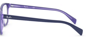 Branches originales Ray-Ban RB5362 vue, couleur 5776 · Bleu transparet violet