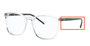 Branches originales Ray-Ban RB5387 vue, couleur 5629 · Opal gris