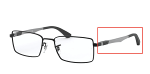 Branches originales Ray-Ban RB6275 vue, couleur 2503 · Noir mat