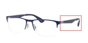 Branches originales Ray-Ban RB6335 vue, couleur 2947 · Gunmetal bleu